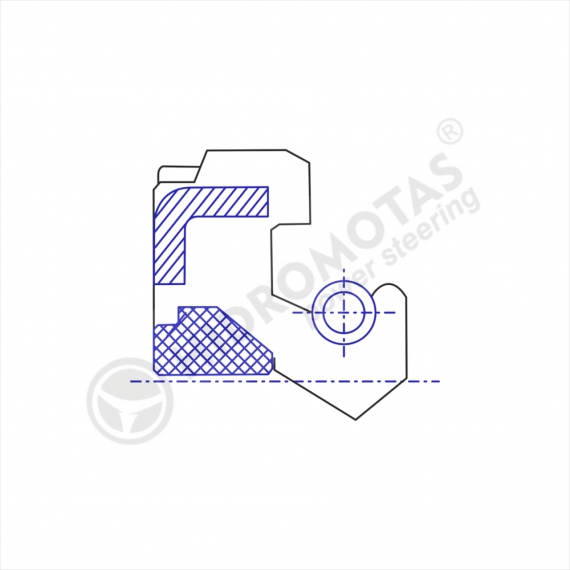 21.5x34.3x7/12 (4) Сальник гидроусилителя руля (ГУР)